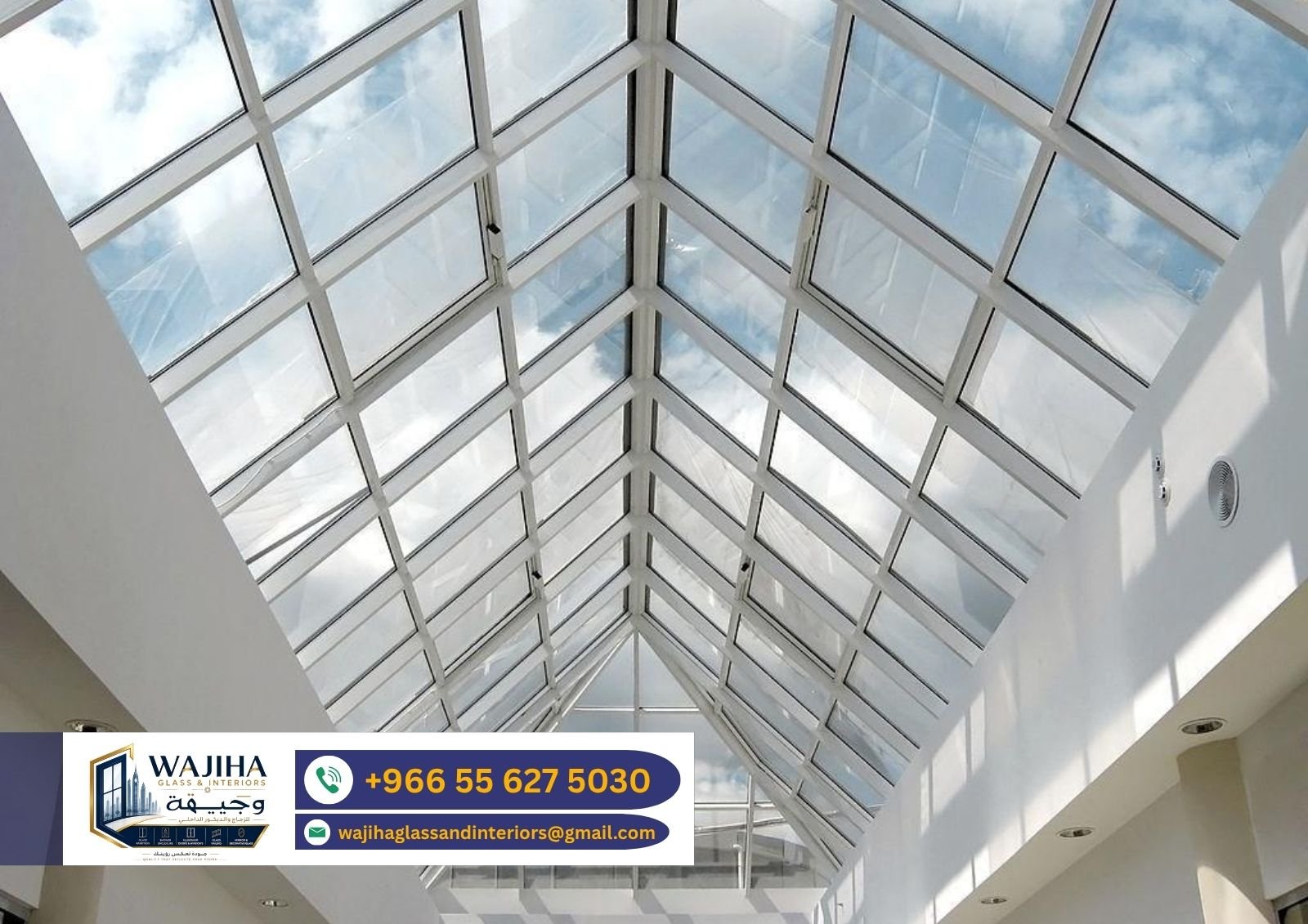 Custom glass roof Riyadh KSA