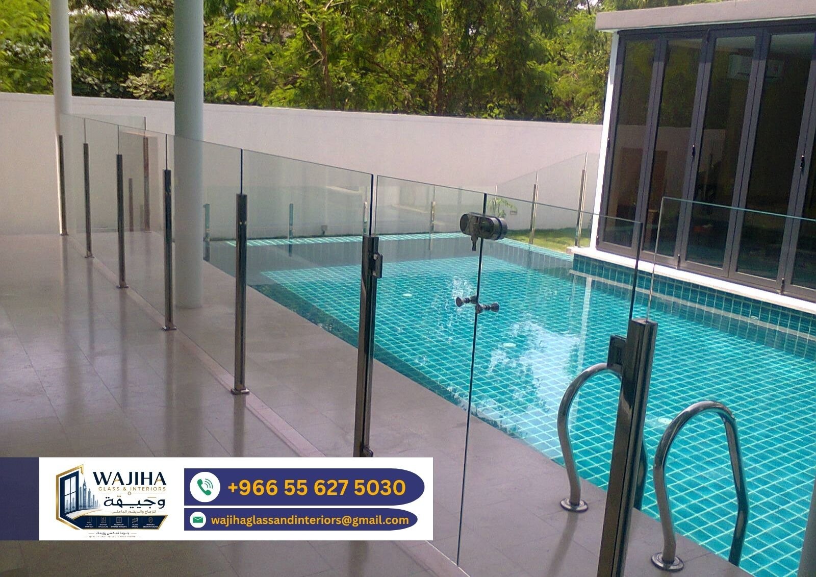 Pool Glass Railing Project 10