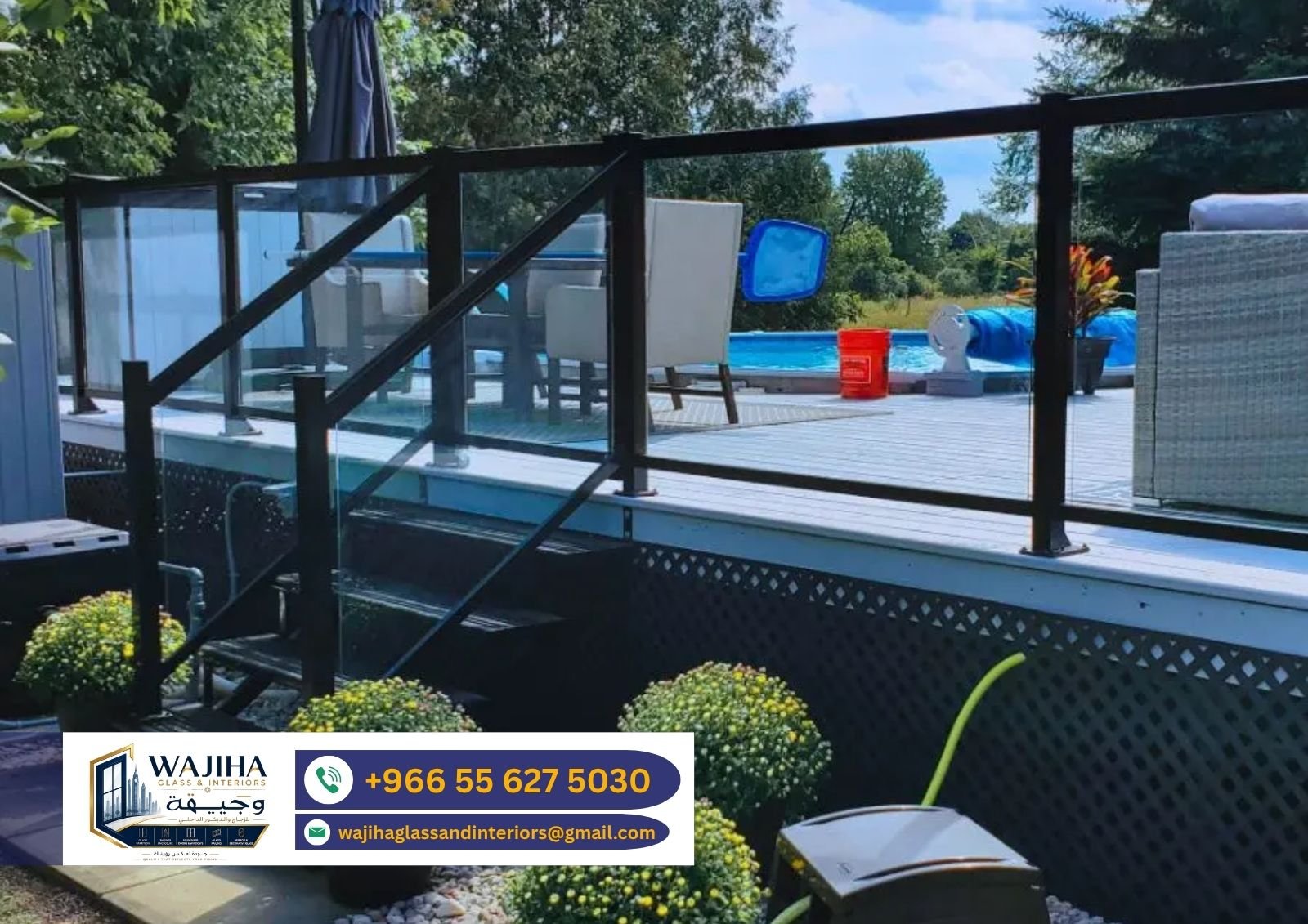 Pool Glass Railing Project 12