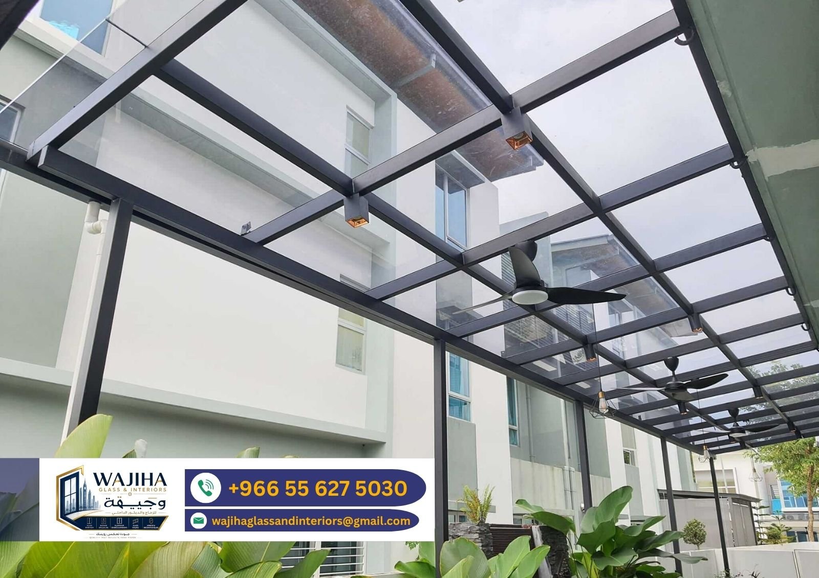Custom glass roof Riyadh KSA
