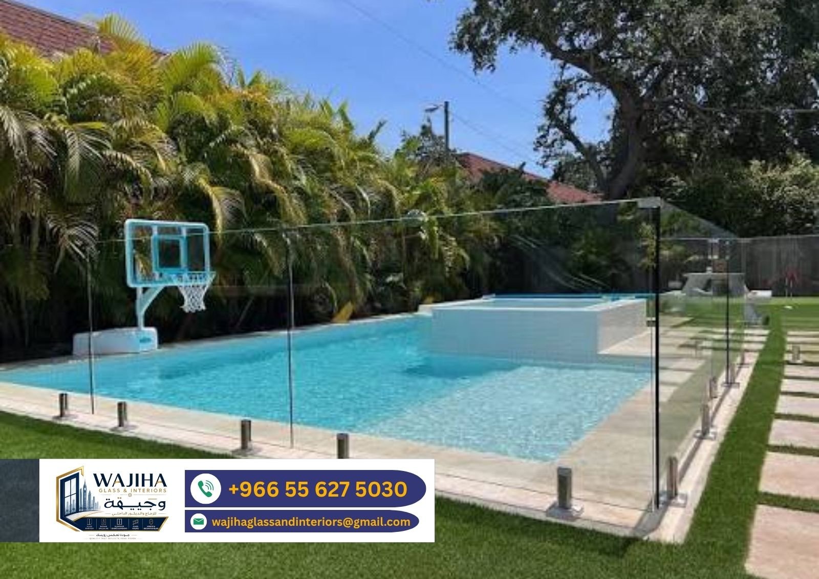 Pool Glass Railing Project 4